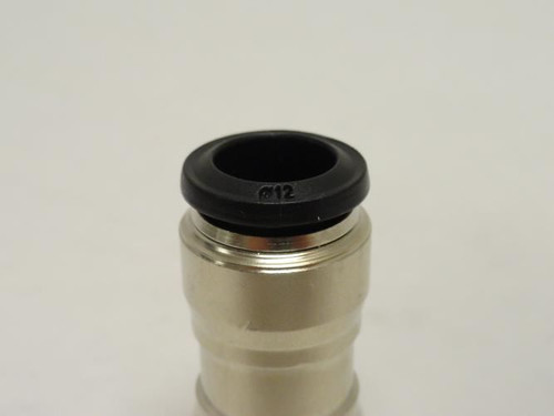 MFG- 3806 12 00; Nickel Plate Brass Connector; 12mm Tube