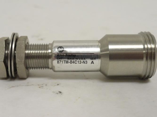 Allen-Bradley 871TM-B4C12-N3; Prox Sensor SS-Tube; 40-250VAC/DC