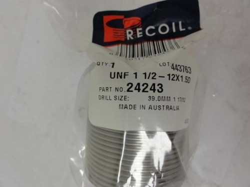 Recoil 24243; Thread Insert; 1-1/2"-12x1.5D