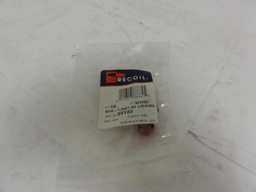 Recoil 5VY83; Pk10; Thread Insert; M10-1.25x1.0D Locking