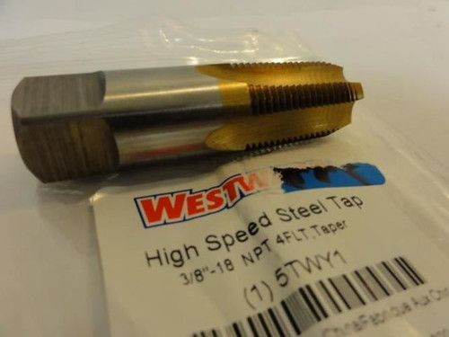 Westward 5TWY1; Tap; Taper Pipe; 3/8-18 NPT