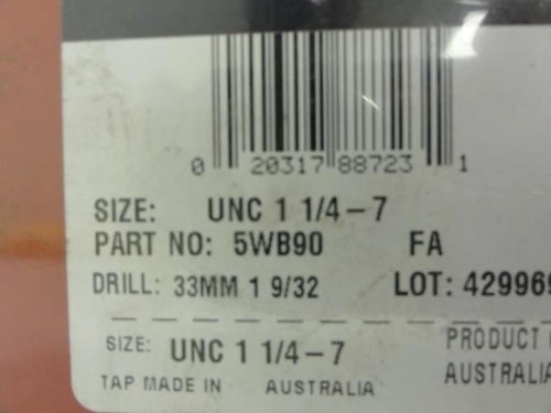 Recoil 33206; Helical Thread Repair Kit; UNC 1-1/4"-7; 5 Pcs