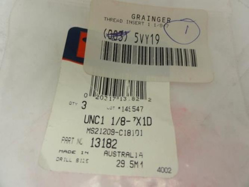 Recoil 13182; Thread Insert; 1 1/8-7