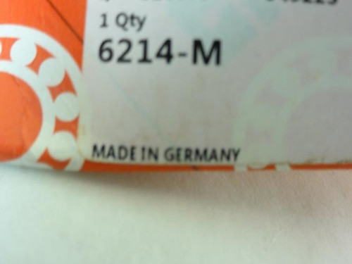 FAG 6214-M; Ball Bearing; 70mm ID; 125mm OD; 24mm Width