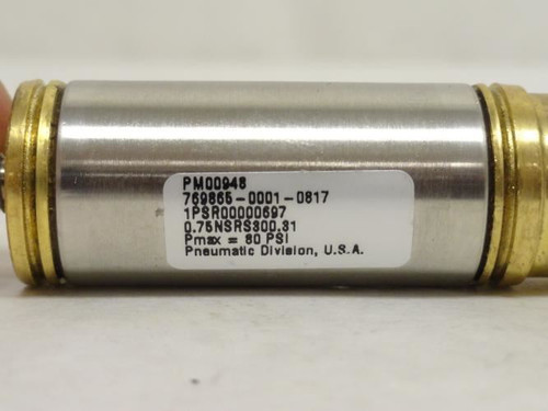 Parker 0.75NSRS300.31; Mini Single Acting Air Cylinder 80PSI