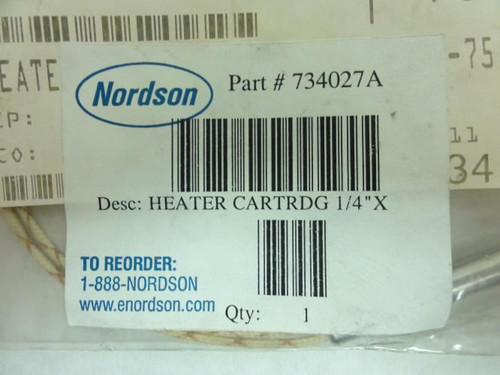 Nordson 734027A; Heater Cartridge; 1/4" X 2.75"; 230V; 75W