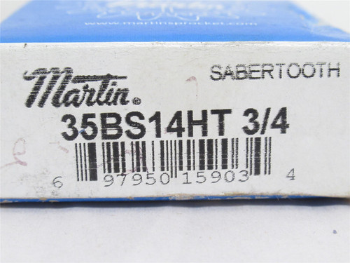 Martin 35BS14HT 3/4; Hardened Sprocket #35; 14 Tooth; 3/4"ID