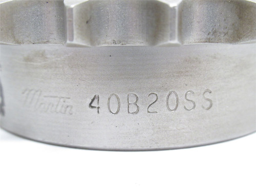 Martin 40B20SS-20; Sprocket #40; SS; 20 Teeth; 20mmID