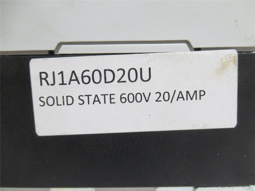 MDI RJ1A60D20U; Solid State Contactor W/Heatsink 20A; 600VAC