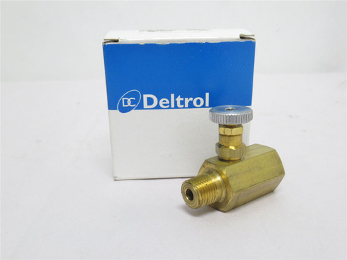 Deltrol NMF20BK; Inline Brass Needle Valve 1/4NPT; 2000PSI