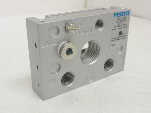Festo CPV14-VI 162544; End Plate; 10 BAR; 145 PSI; 24VDC