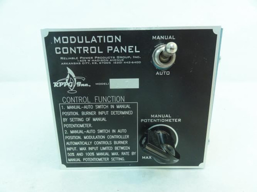 RPPG A7; Modulation Control Panel