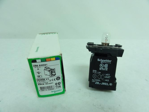 Schneider ZB5AW031; Contact Block & Lamp Module; 110-120V