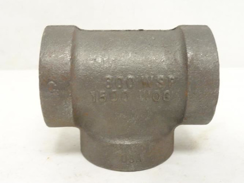 Industry-Std 1LBX8; Malleable Iron Tee; 1-1/2FNPT; Class: 300