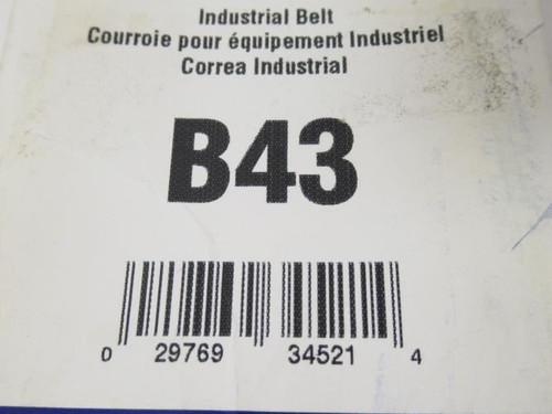 Nappa B43; V-Belt; 46" Outside Circumference