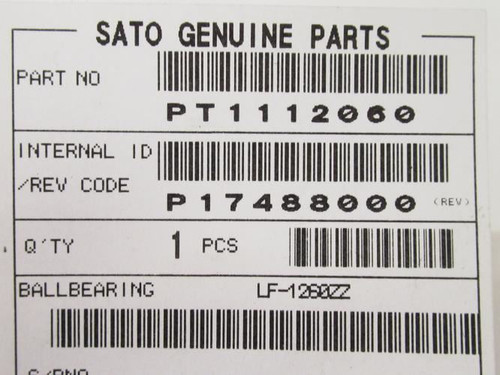 SATO PT1112060 ; Platen Bearing (Inner) M8460SE