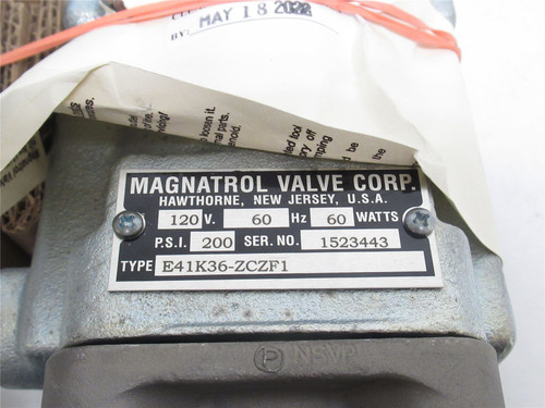 Magnatrol E41K36-ZCZF1; Solenoid Valve SS; 1-1/2" Pipe; 120V