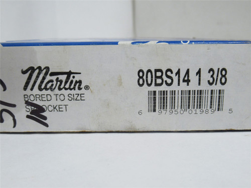 Martin 80BS14-1-3/8; Sprocket #80; 14 Teeth; 1-3/8"ID