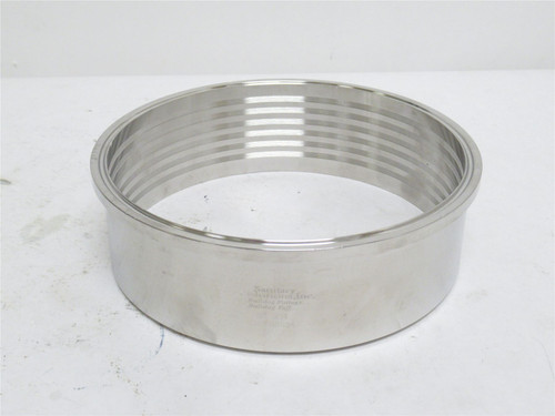 Sanitary Solutions  14RMP-6-304; Ferrule; SS-304; 6" Clamp