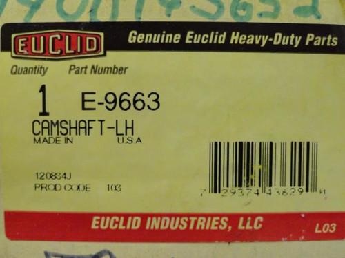 Euclid E-9663; Air Brake Camshaft-LH
