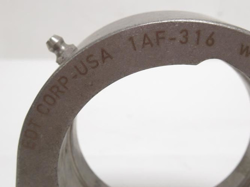 EDT 1AF316; Pillow Block Bearing Housing; SS-316; 2-Bolt