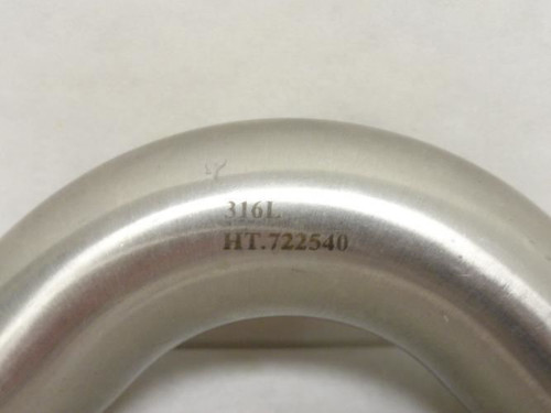 Industry-Std 11P849; Long Tangent Elbow; SS-316L; 1" Butt Weld