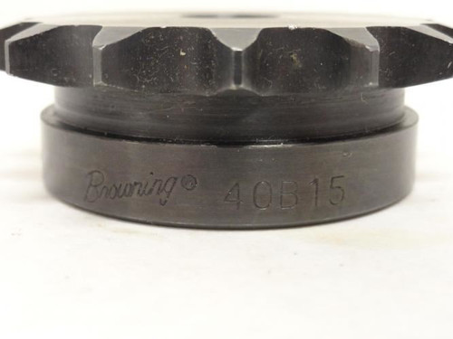 Browning 40B15-1/2; Sprocket # 40; 15Teeth; 1/2"ID No Key Way