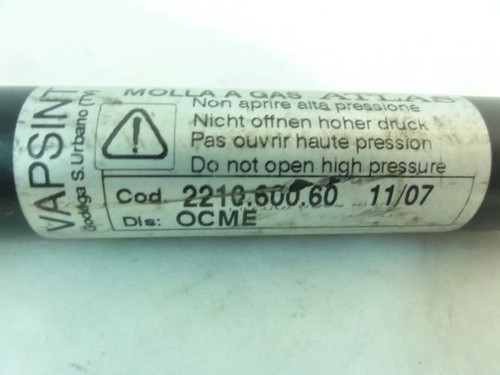 Molla A Gas Atlas 2210.600.60; Gas Spring; 22mm Diameter