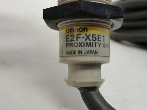 Omron E2F-X5E1; Proximity Sensor; Inductive; 10-30VDC; 18' Cable