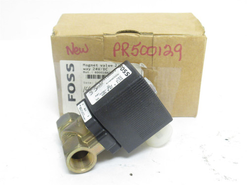 Foss 60001661; Solenoid Valve; G3/8; 10BAR; 24VDC; Brass