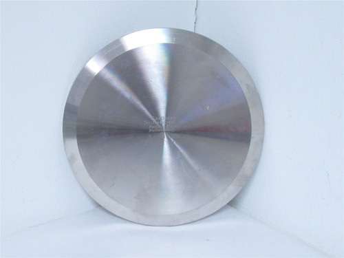 Sanitary Solutions QL161024; Solid End Cap; 8" OD; 304 SS