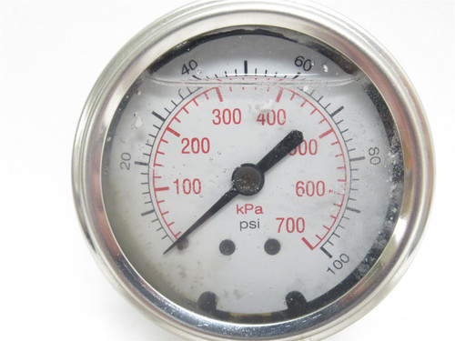 Westward 5WZ60; Pressure Gauge; 2-1/2"; Dial 0-100psi; 1/4NPT