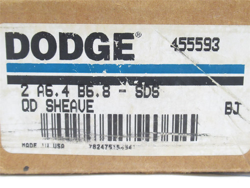 Dodge 455593; Bushed Pulley; 2Gr; A6.4 B6.8 - SDS