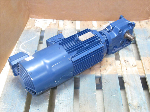SEW K37DRN100L4/EK8R/V; AC Gearmotor; W/Brake; 4:1 Ratio; 4HP
