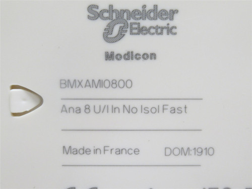 Schneider BMXAMI0800; Non-Isolated Analog Input Module; 8 In