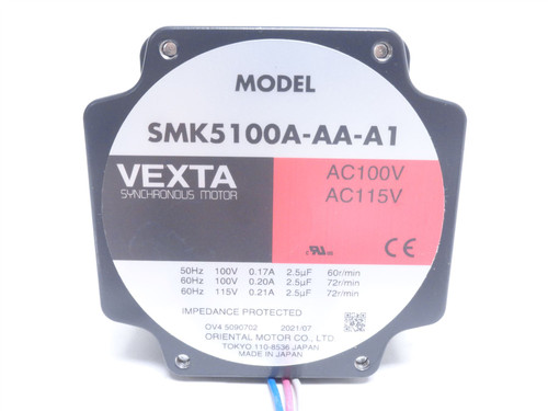 Oriental SMK5100A-AA-A1; Low Speed Servo-Motor 115VAC 72r/min