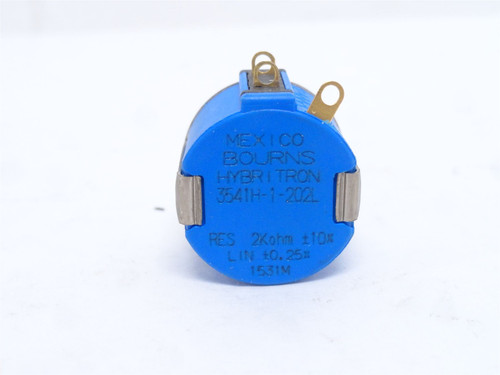 Bourns 3541H-1-202L; Potentiometer; 10 Turn; 2KOHM