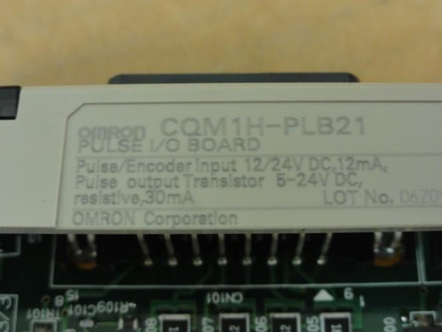 Omron CQM1H-PLB21; Pulse I/O Option Board; 2-Inputs/2-Outputs