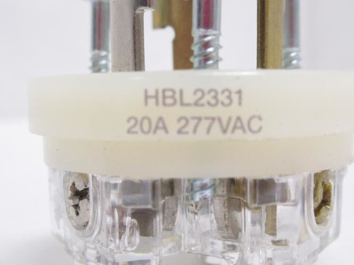 Hubbell HBL2331; Non-Shrouded Locking Plug 20A; 277VAC