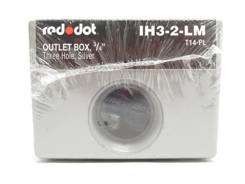 RED IH3-2-LM; Weatherproof Box; One Gang; 3 Outlets