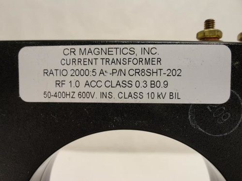 CR Magnetics CR8SHT-202; Current Transformer Ratio: 2000:5 Amp