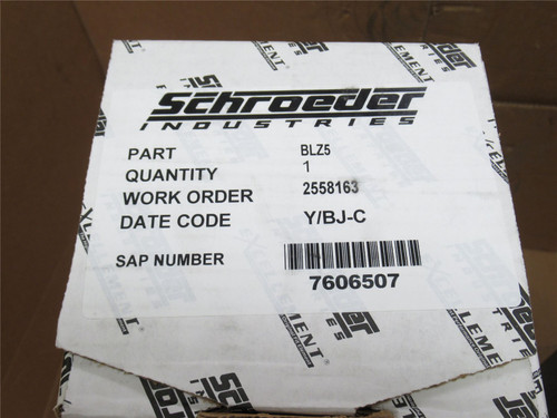 Schroeder BLZ5; Synthetic Hydraulic Filter Element; 150PSI
