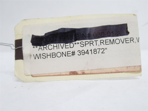 Marel 3941872; Wishbone Remover Bracket; SS