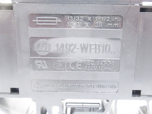 Allen-Bradley 1492-WFB10; Fuse Block; 30A; 800VAC; 1 Pole