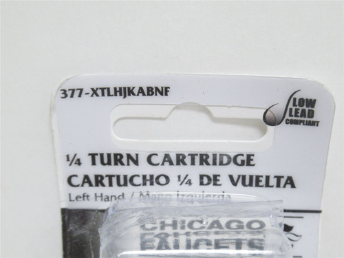 Chicago Faucets 377-XTLHJKABNF; Quaturn Cartridge; Left Hand