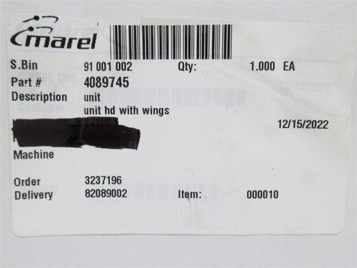 Marel 4089745; Wishbone Base Module; STD; With Wing Cutter