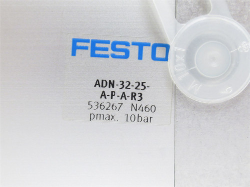 Festo ADN-32-25-A-P-A-R3; Air Cylinder 536267 32ID x 25mm Stk