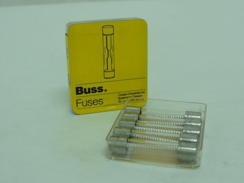 Bussmann MDL-5; Box-5; Time Delay Glass Fuse 5A; 250VAC