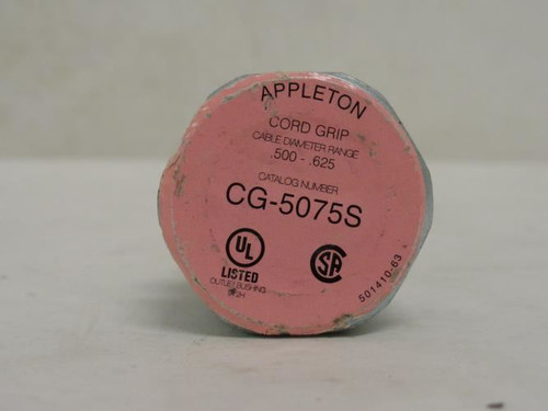 Appleton CG-5075S; Strain Relief; Size 3/4"; .5"-.625"