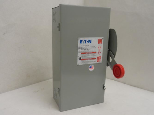 Eaton DH321NGK; Safety Switch; 30A; 3P; 3Hp@240VAC; 3PST
